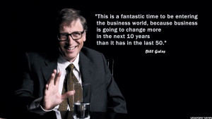 ... » More » Entrepreneur » Bill Gates - Smart Quotes HD Wallpaper