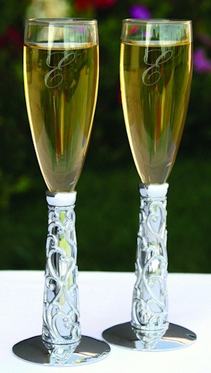 Engraved Toasting Flutes