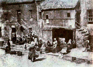 ... by David Octavius Hill of Fishwives in St Andrews Baiting their Lines