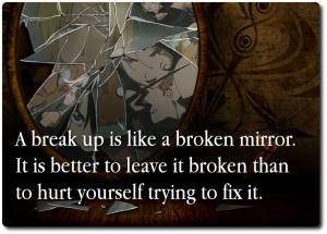 Broken Mirror Breakup Quote