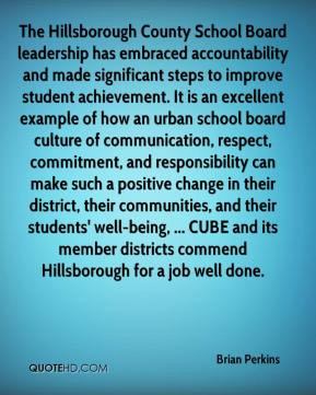 Brian Perkins - The Hillsborough County School Board leadership has ...
