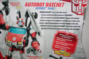 Ratchet, Deluxe Class figure from the Transformers: Animated series.