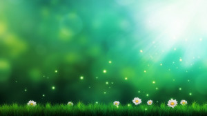 Description: The Wallpaper above is Daisies green background Wallpaper ...