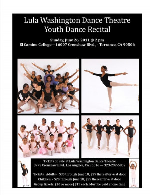 ... for Lula Washington Dance Theatre’s 2011 Annual Youth Dance Recital