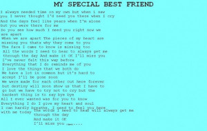 My special best friend best friend quote