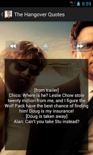 View bigger - The Hangover Quotes for Android screenshot
