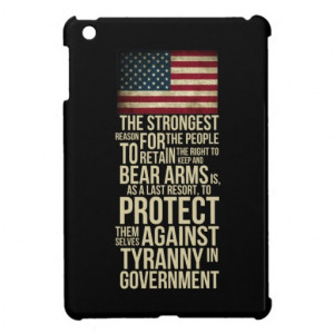 Right To Bear Arms - Thomas Jefferson Quote Cover For The iPad Mini