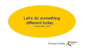 Let's do something different today...