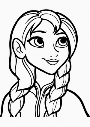 Frozen Coloring Pages Anna