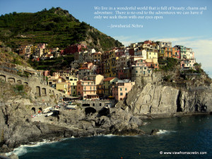The Inspiration Series – Cinque Terre, Italy, Quote By Jawaharial ...