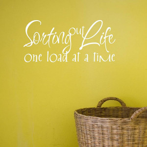 sorting out life quote wall sticker by mirrorin