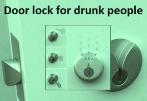 Door Lock For Drunk People...