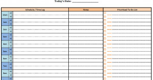 this is a single page daily daily planner template a template and ...