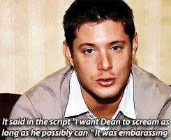 ... about the screaming scene (at the cat) in Yellow Fever. #Supernatural