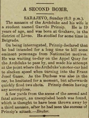First World War centenary: the assassination of Franz Ferdinand, as it ...