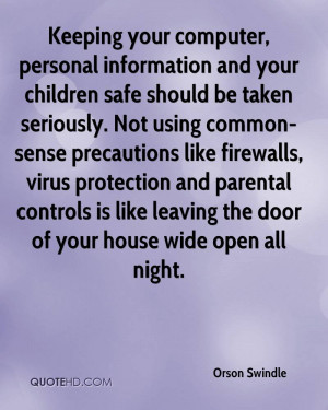 Keeping your computer, personal information and your children safe ...
