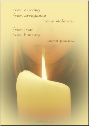 violence quotes, peace quotes, from arrogance