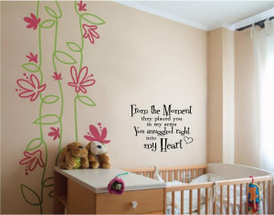 Inspirational Wall Words for Baby Boy or Girl Nursery Room