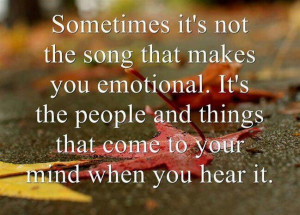 Sometimes its not the song...