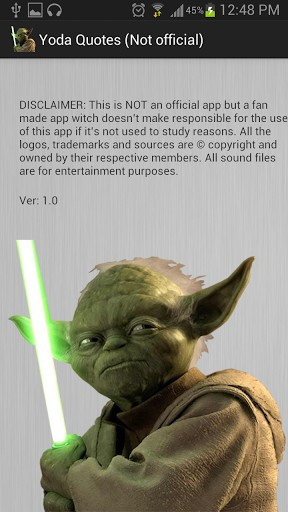 View bigger - Yoda Sounds and Quotes for Android screenshot