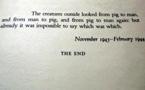 The creatures outside looked from pig to man and from man to pig and ...