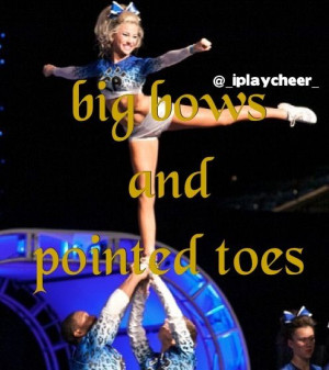 Big bows and pointed toes Peyton mabry cheetahs cheer quote arabesque ...