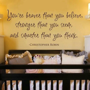 Really cute painted on wall quote