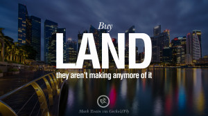 ... Mark Twain Quotes on Real Estate Investing and Property Investment