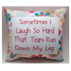 funny cross stitch pillow funny quote pink pillow by needlenosey $ 20 ...