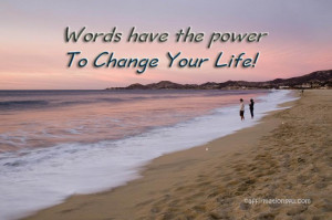 Words have just that power. They can leave us feeling joyfully happy ...