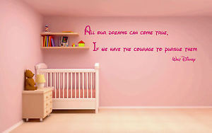 All-our-dreams-can-come-true-Walt-Disney-quote-wall-sticker-vinyl ...