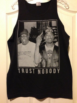 Tupac Trust Nobody Tank and T-shirt on Etsy, $10.99