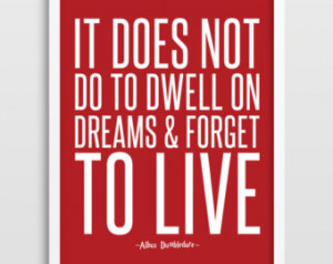 Quote, Typographic Print, Harry Potter Quote, Albus Dumbledore Quote ...