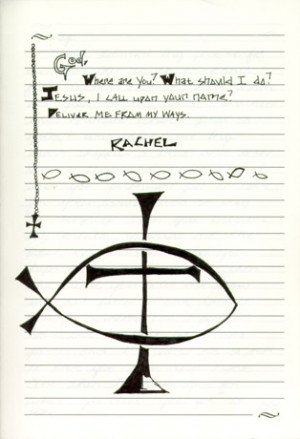 page from one of Rachel's journal's