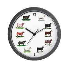 Show Cattle Wall Clock for