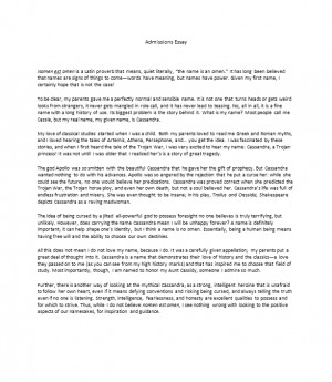 Admissions Essay Proofreading Sample (Before): Click to Enlarge