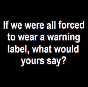 warning label