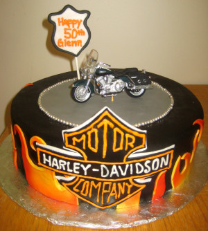 Harley Davidson Birthday Cakes