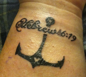 Girly Anchor Tattoos On Wrist Hebrew memorial anchor tattoo