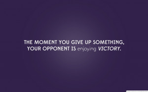 Text Quotes Purple Victory Sentence Never Give Up 1280×800 Wallpaper