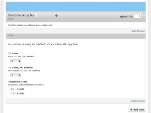 Add existing items to quotes (with drag-and-drop sorting)