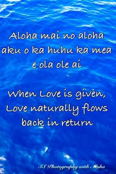 When Love is given, Love naturally flows back in return~