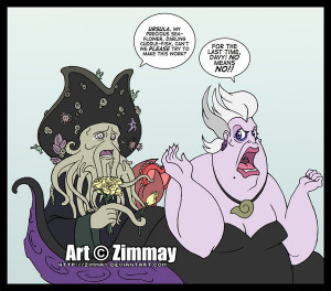 Disney Villains Davy Jones has a crush on Ursula