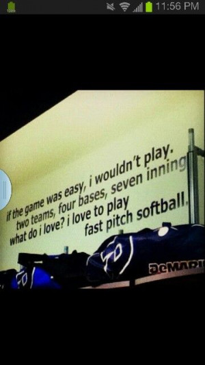 Fastpitch Softball Quotes and Sayings