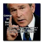 Terrorism George W. Bush Tile Coaster