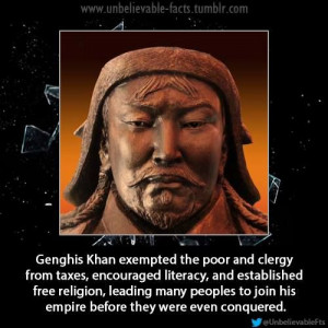 Genghis Khan.