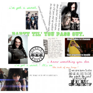 random bands and quotes from them - Polyvore