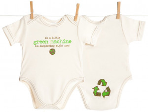 100% Certified Organic baby onesies printed with our baby's funny ...
