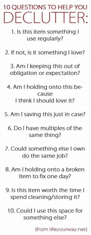 Organization & Decluttering