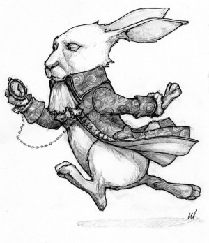 Costume Sketch - White Rabbit by AliceInWonderland